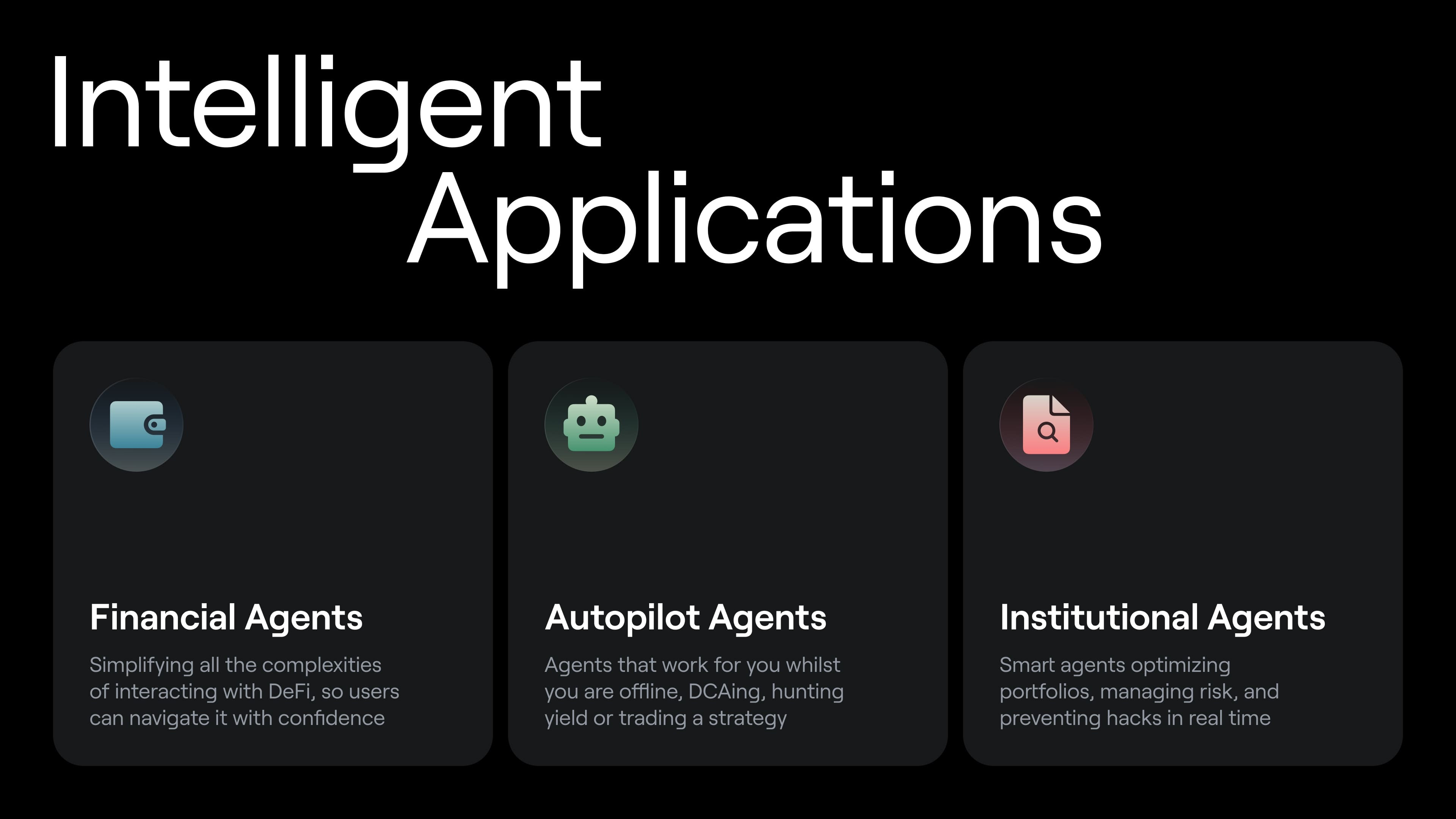 Agent development: Agent types